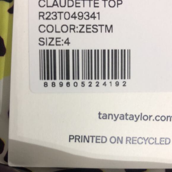 Tanya Taylor Claudette Floral Top in Zest Multi 4 NWT - Picture 12 of 12